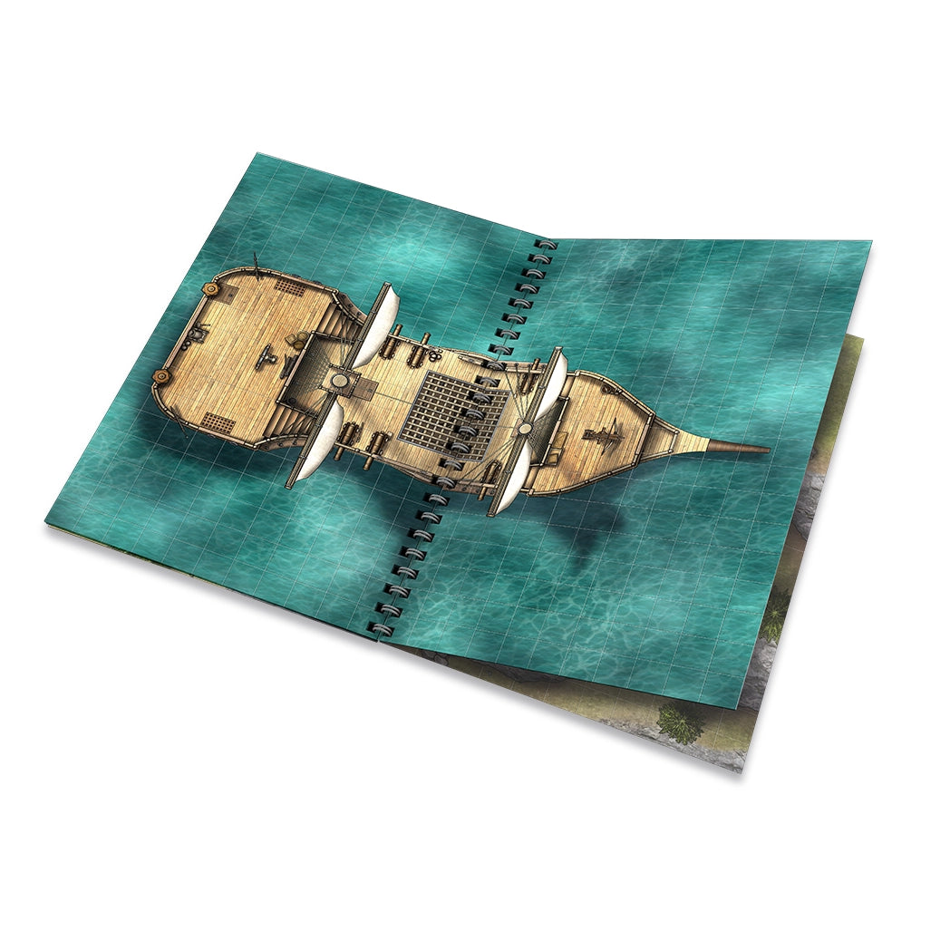 Mountains & Oceans Battlemap Book