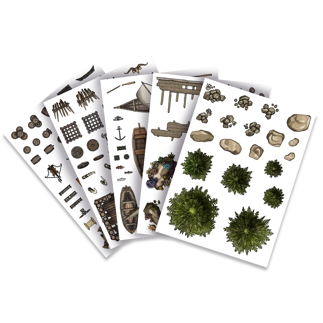 Mountains & Oceans Battlemap Book